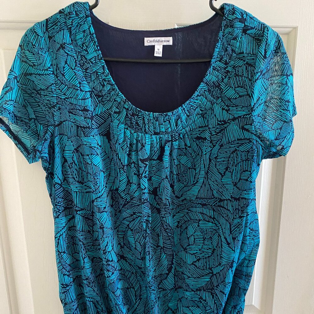 Croft and Barrow Short Sleeve Blouse